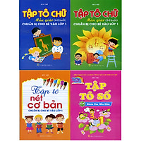 Combo Bộ Tập Tô Chữ Mẫu Giáo (Bộ 4 cuốn)