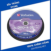 Đĩa DVD+R DL 8.5GB Verbatim - Hàng chính hãng (Lốc 10 đĩa)