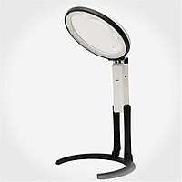 Foldable LED Magnifying Glass Desk Lamp Handheld Table Lamp with 1.8X 5X Bench Magnifier Glass Loupe