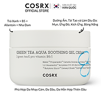 Gel Dưỡng Cấp Nước Và Dịu Da (Trà Xanh + B5) COSRX Hydrium Green Tea Aqua Soothing Gel Cream 50ml