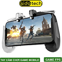 Tay Cầm Chơi Game Điện Thoại Sidotech AK16 Nút Bắn PUBG FreeFire ROS Kết Nối 4 Ngón Linh Hoạt Và 2 Nút Bắn PUGB Vật Lý Thuộc Dòng Tay Cầm Chơi Game Máy Chơi Gamer Cầm Tay Bắn Pubg Tương Thích Với Điện Thoại Iphone Oppo Samsung - Hàng Chính Hãng