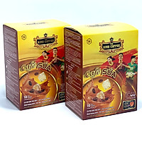 Combo 2 Hộp Cà Phê Sữa Hòa Tan 3IN1 King Coffee(Hộp 10 gói x 24gam)