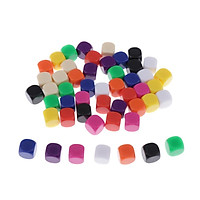 50x Phối Màu Trống Xúc Xắc D6 6 Mặt D & D Nhập Vai Đảng Chơi Game Chơi Xúc Xắc