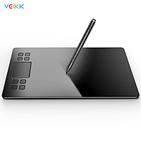 VEIKK A50 Graphics Drawing Tablet 10 x 6 Inch Large Active Area 8 Express Keys & Gesture Touch-Pad 8192 Levels Pressure