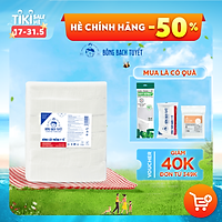 Bông y tế cắt Bông Bạch Tuyết (5cm x 5cm) - 1Kg