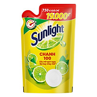 Nước Rửa Chén Sunlight Chanh Công Nghệ Mới Dạng Túi