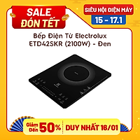 Bếp Điện Từ Electrolux ETD42SKR (2100W) - Đen - Hàng chính hãng