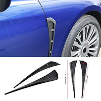 2Pieces Car Plastic Front Fender Air Vent Cover Trim For Civic 2016-18