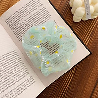 Cột (buộc) tóc scrunchies voan hoa cúc xinh xắn ( tùy chọn màu)