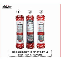 COMBO 3 LÕI LỌC NƯỚC SỐ 1-2-3 (PP - CTO - PP) - HÀNG CHÍNH HÃNG ĐẠI VIỆT
