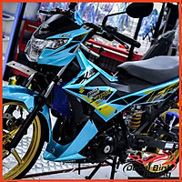 Decal Xe Máy - Tem Trùm Dành Cho Satria, Raider Xanh Ngọc Candy Đẹp Nhất