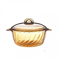 Nồi thủy tinh Luminarc Amberline Trianon Eclipse 2.5L thân xoắn đáy nhám