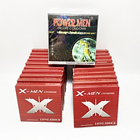 Bao Cao Su Bi Xmen (2 Lốc x 10 Chiếc) + Bao cao su Power Men (hộp 3 chiếc) - Hàng chính hãng 100% - Che tên sản phẩm