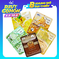COMBO 10 MẶT NẠ 3W CLINIC 5 LOẠI DƯỠNG TRẮNG DA 7 NGÀY –CHIẾT XUẤT CHANH TƯƠI, DƯA LEO, NHAU CỪU, ỐC SÊN , SỮA ONG CHÚA 3W CLINIC MASK SHEET