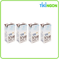 Lốc 4 Sữa tươi tiệt trùng Sô cô la TH True Milk 180ml