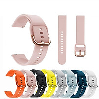 Tương thích cho Samsung Galaxy Active Smart Watch 2 40 44 38 42mm 20mm 22mm Dây silicon đầy màu sắc