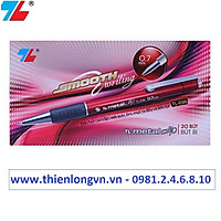 Hộp 20 cây bút bi 0.7mm Thiên Long - TL036 màu đỏ
