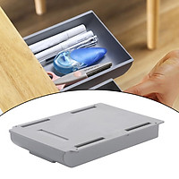 Office Pencil Tray Under Desk Hidden Drawer Organizer Self Adhesive White L
