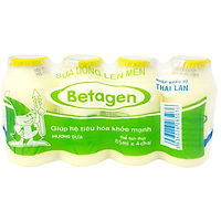 Big C - Lốc 4 hộp sữa chua men sống Betagen dứa 85ml - 65036