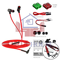 Tai nghe nhét tai có dây gaming G25 chất âm Extra Bass cách âm thiết kế kim loại nghe nhạc chơi game micro HD chống ồn tương thích với điện thoại smartphone android ios - Hàng Chính Hãng