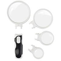 Hand Held 2.5/5/10/16x Magnifying Glass Lens Magnifier Loupe with LED Lights