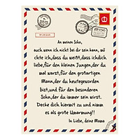 Envelope Design Blanket Personalized Custom Warm Flannel Best Gift for Daughter from Mom for New Year Christmas