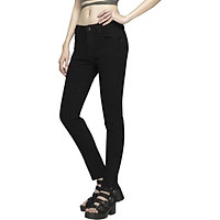 Quần jean nữ đen AAA JEANS dáng skinny lưng vừa