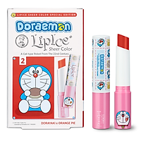 Son dưỡng môi (DORAEMON LIPICE SHEER COLOR DORAYAKI x ORANGE PIE) 2.4g - 42259