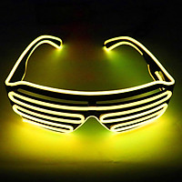 YJ005 Voice-control LED Glasses 10 Colors Optional Light Up El Wire Neon Rave Glasses Twinkle Glowing Party Club Holiday