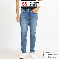 Quần Jean Nam 5S (QB5S002XAH) Màu Xanh 2, Dáng Ôm Trẻ Trung, Nam Tính