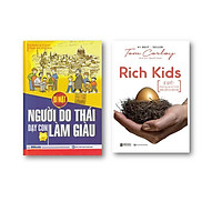 bộ sách 2 cuốn ; Rich Kids - Bí quyết để nuôi dạy con cái trở nên thành công và hạnh phú - Bí mật Người do thái dạy con làm giàu t