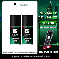 Combo 2 Lăn khử mùi Romano Classic kháng khuẩn & khô thoáng cả ngày 50ml*2