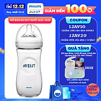 Hộp 1 Bình sữa mô phỏng tự nhiên hiệu Philips Avent cho trẻ từ 6 tháng tuổi