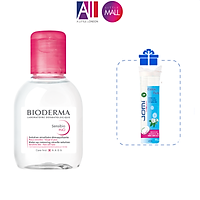 Nước tẩy trang và làm sạch dành cho da nhạy cảm Bioderma sensibio h20 500ml/100ml TẶNG bông tẩy trang Jomi (Nhập khẩu)