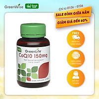Viên Uống Greenlife CoQ10 Hỗ Trợ Sức Khỏe Tim Mạch, Cải Thiện Trí Não - Hộp 30 Viên