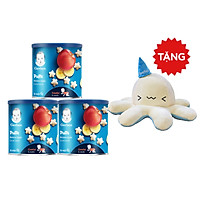 Combo 3 Bánh ăn dặm Gerber Chuối táo + Tặng bạch tuộc bông