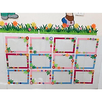 khung đựng sản phẩm tạo hình- Đồ dùng mầm non góc mở- Đồ chơi bằng vải nỉ