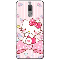 Ốp lưng dành cho Huawei Nova 2i mẫu Mèo nơ hồng