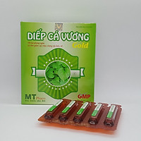 Ống Uống DIẾP CÁ VƯƠNG GOLD ( Hộp 20 ống) - Với Thành Phần Chính Là Diếp Cá Giúp Ổn Định TIêu Hóa Hỗ Trợ Điều Trị Táo Bón, Cải Thiện Tốt Tác Triệu Chứng Của Bệnh Trĩ