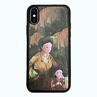 Ốp Lưng Kính Cường Lực Dành Cho Điện Thoại iPhone X Tắt Đèn