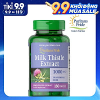 Thực Phẩm Chức Năng - Viên Uống Bổ Gan, Làm Mát Gan, Giải Độc Gan, Tăng Cường Chức Năng Gan Milk Thistle Extract 1000Mg (180 Viên)