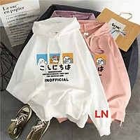 Áo hoodie ba co gấu và năm dòng chữ LN11