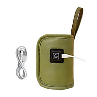 Usb Di Động Cho Bé Bình Nóng Da Cốc Du Lịch Nước Giữ Ấm Bình Sữa Ấm Nhiệt Giữ Máy Hâm Nóng Sữa Cho Bé hot