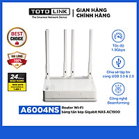 Bộ Phát Wifi Băng Tần Kép Gigabit AC1900 Totolink A6004NS – Hàng Chính Hãng