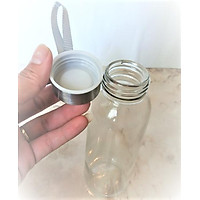 Combo 12 Chai Thủy Tinh Đựng Nước 300Ml - Nắp Thiếc Vặn Có Dây Treo (Bình Thủy Tinh Đựng Nước, Đựng Sữa, Nước Ép) - Hàng Chất Lượng