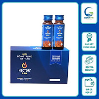 Nước Đông Trùng Hạ Thảo Hector Sâm, Tăng Lực Nhanh, Giải Độc Gan, Bổ Phổi, Bồi Bổ Cơ Thể Hộp 10 Chai