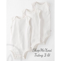 BODY CHIP BA LỖ TRẮNG TRƠN cho bé hàng xuất dư xịn size từ 0-24M