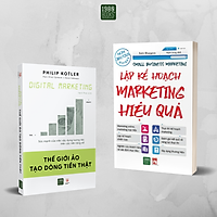 Sách - Combo 2 cuốn: Lập kế hoạch marketing hiệu quả + Digital marketing: Thế giới ảo dòng tiền thật