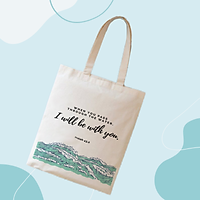 Túi vải Canvas (tote shopping bag) câu Lời Chúa 3 (Isaiah 43,2)