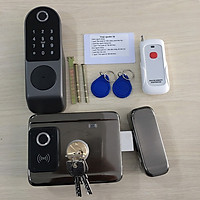 Khóa Cổng Vân Tay Thẻ Từ Mã Số Điều Khiển Từ Xa SHP-IDL8C